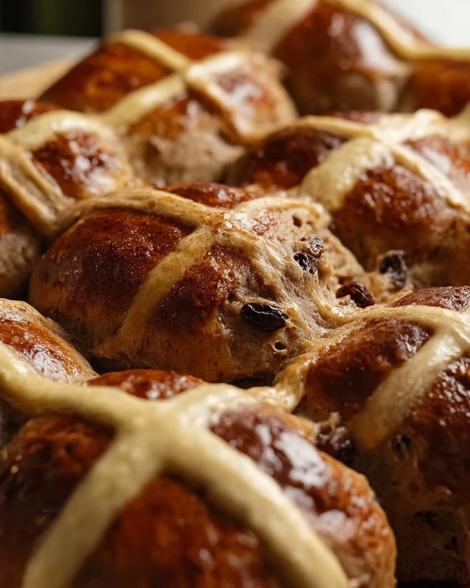 Cinnamon Raisin Hot Cross Buns (Make-Ahead Easter Rolls)
