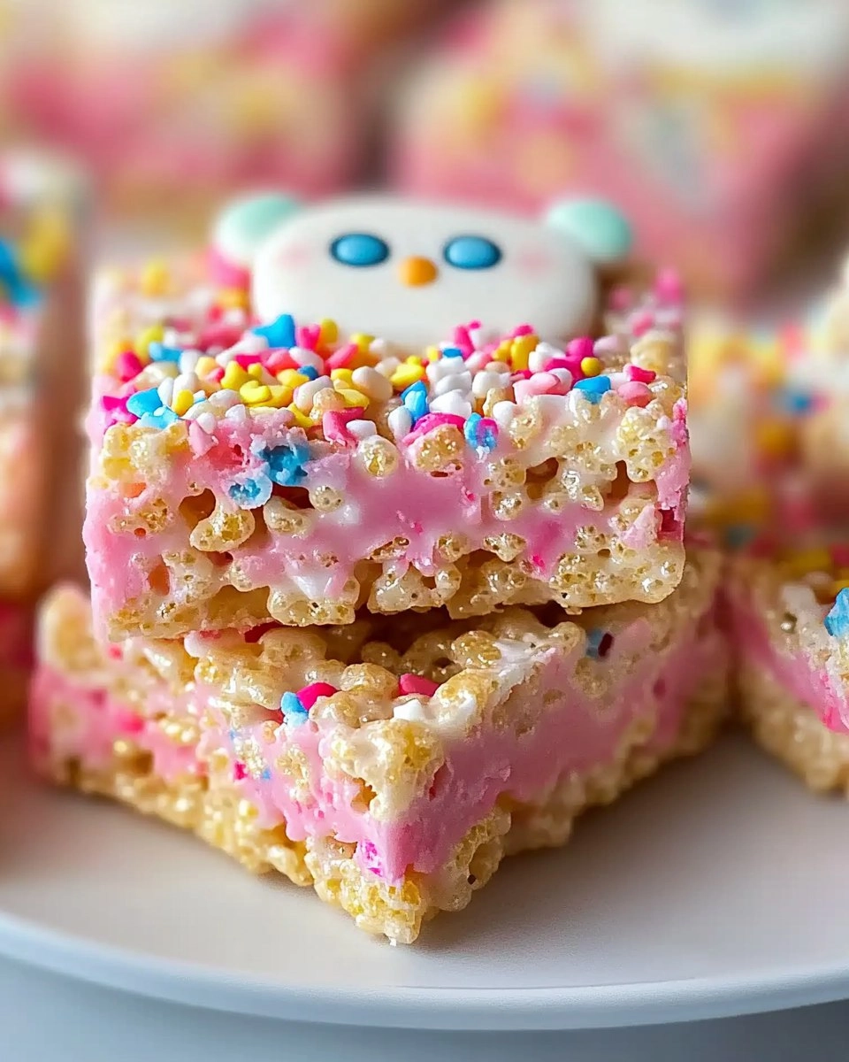 Circus Animal Cookie Rice Krispie Treats