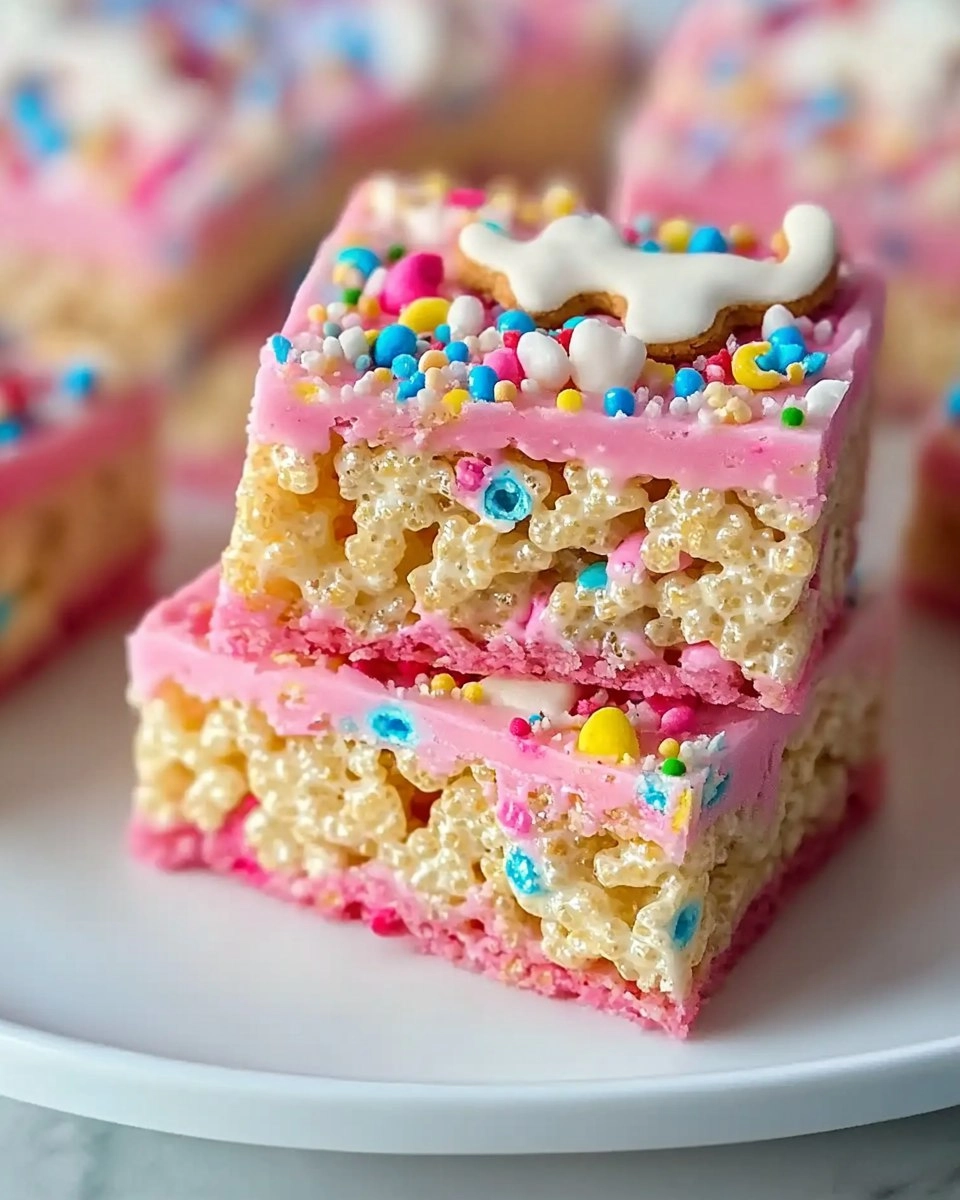 Circus Animal Cookie Rice Krispie Treats
