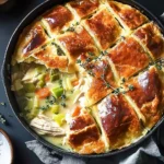 Cozy-Chicken-Pot-Pie-with-Leeks-Thyme-Skillet-Version-Recipe