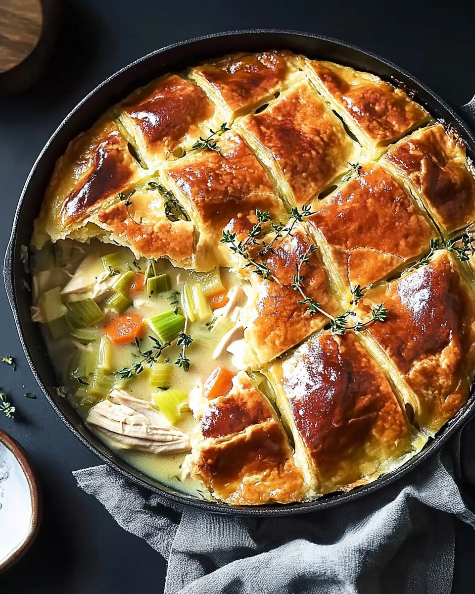 Cozy Chicken Pot Pie with Leeks & Thyme (Skillet Version)