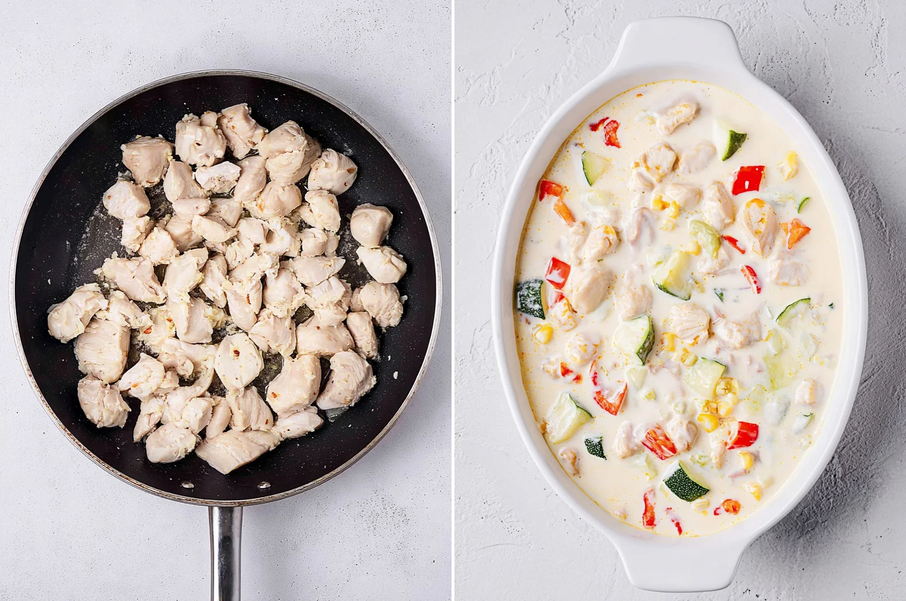 Creamy Chicken Zucchini Casserole