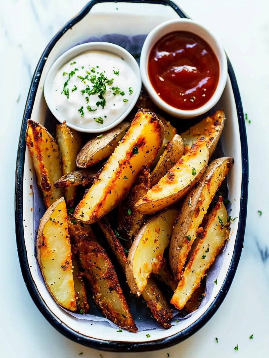 Crispy Oven-Baked Potato Wedges (Pub Style)