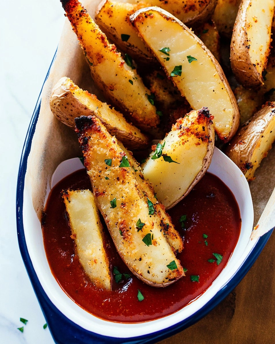 Crispy Oven-Baked Potato Wedges (Pub Style)
