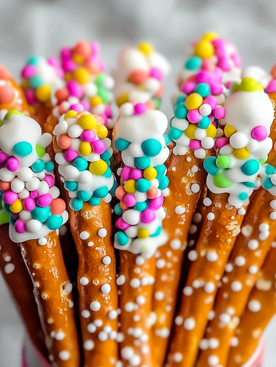 Dr. Seuss Truffula Tree Pretzel Rods to Delight Kids!