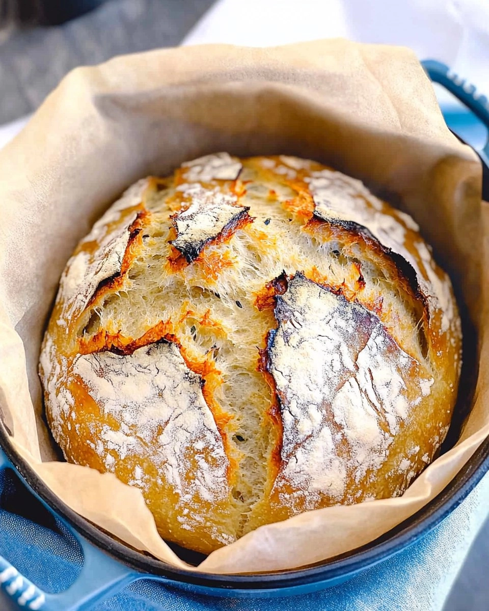 Dutch Oven No-Knead Crusty Bread (Perfect with Any Stew)