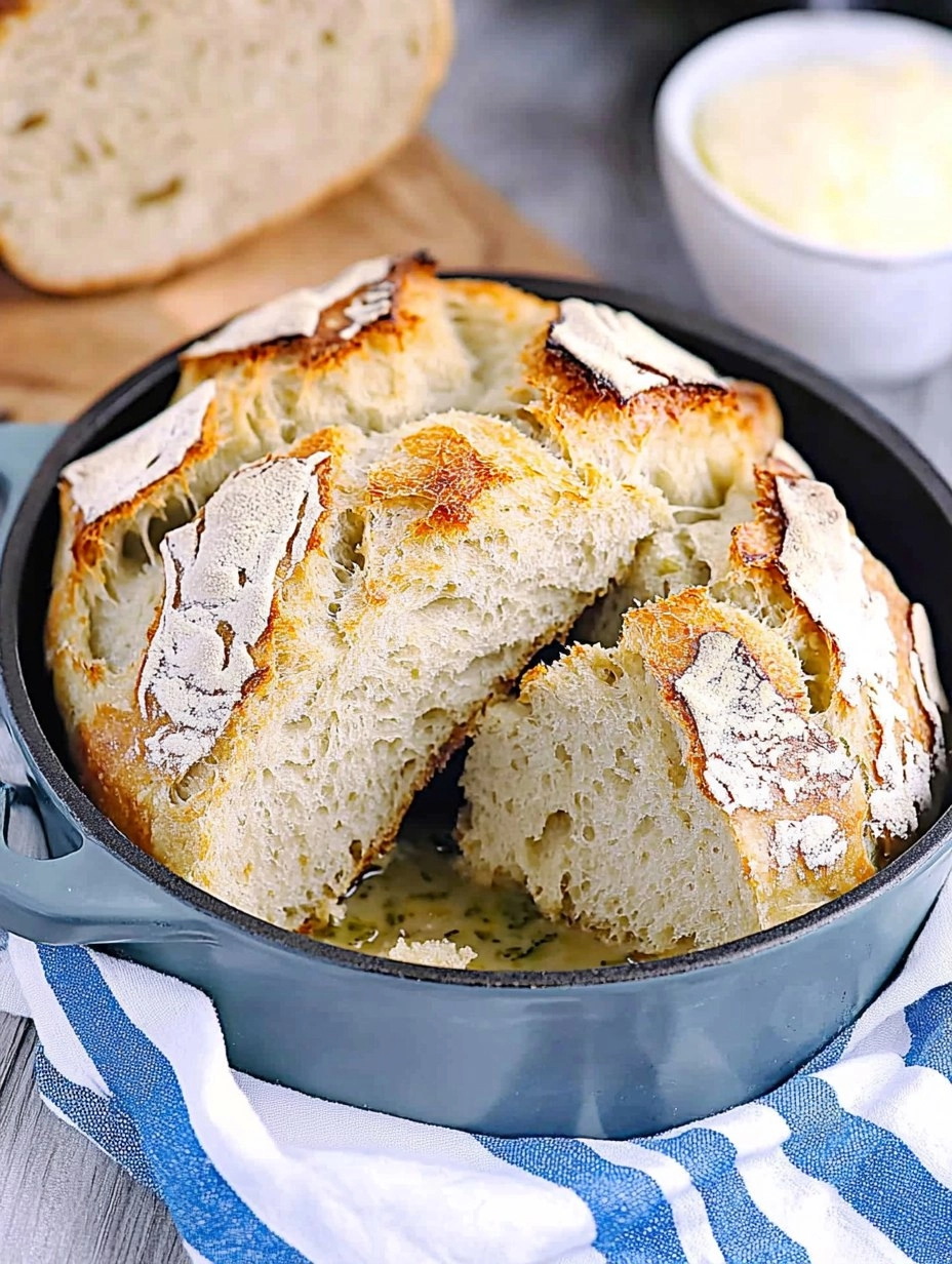 Dutch Oven No-Knead Crusty Bread (Perfect with Any Stew)
