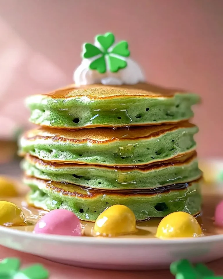 Fluffy-St.-Patricks-Day-Green-Buttermilk-Pancakes-Recipe