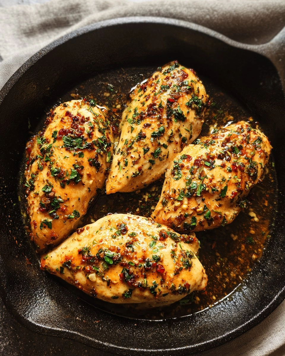 Garlic Butter Baked Chicken Breast 