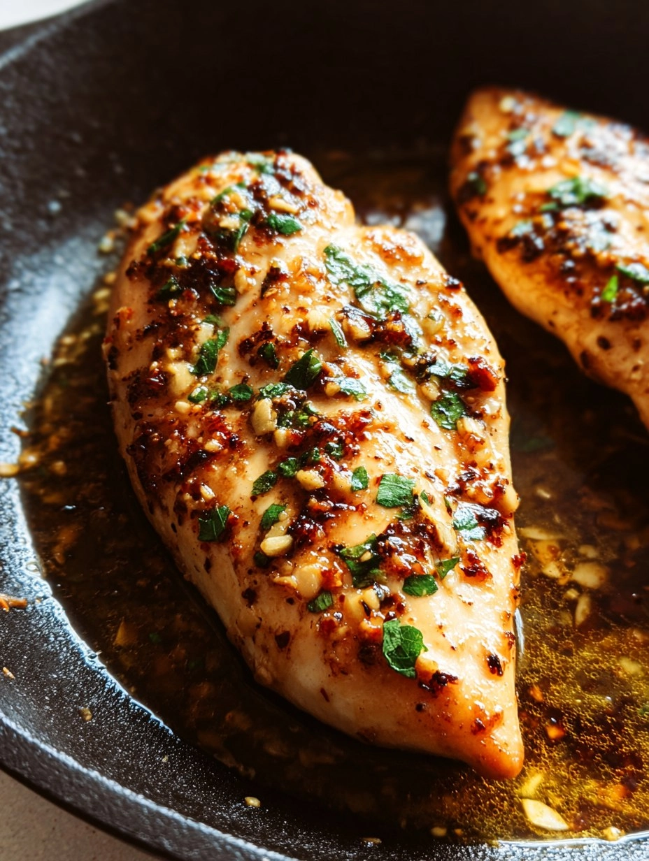 Garlic Butter Baked Chicken Breast 