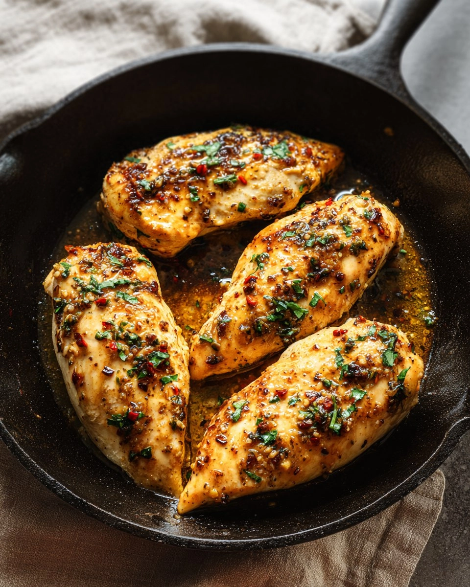 Garlic Butter Baked Chicken Breast 