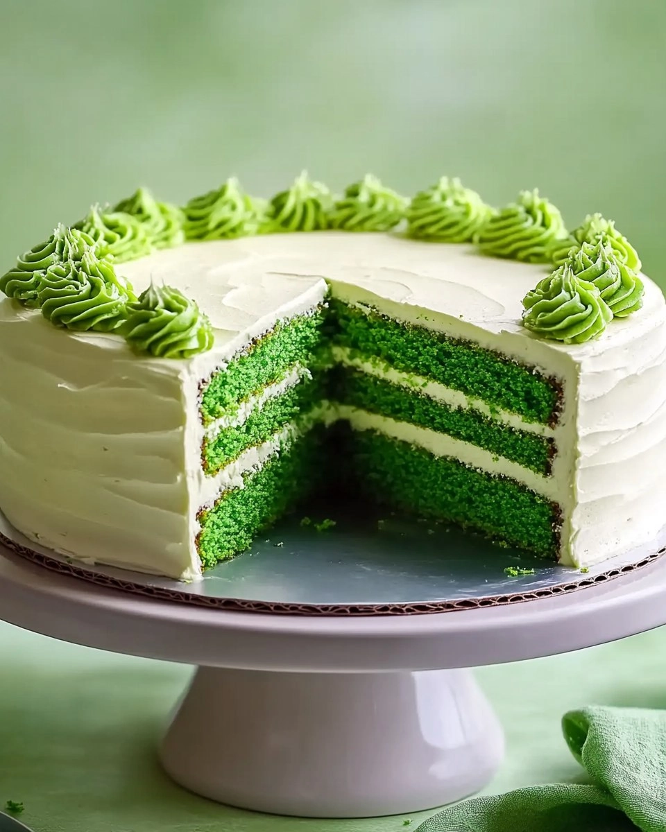 Green Velvet Cake