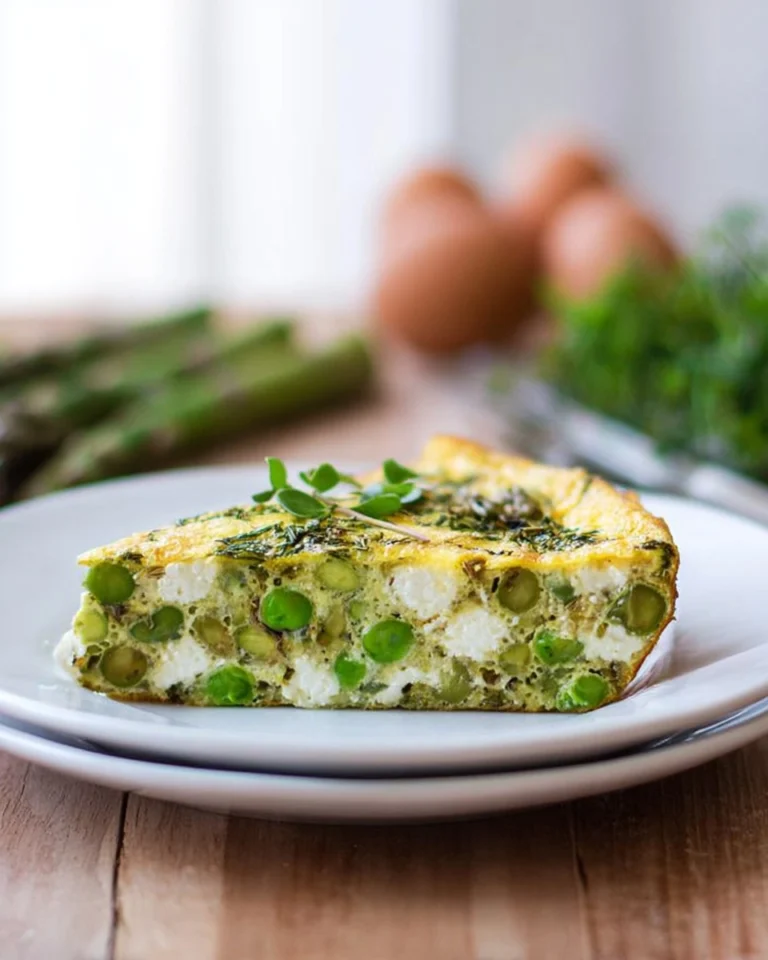 Herb-Goat-Cheese-Frittata-with-Asparagus-and-Peas-Recipe