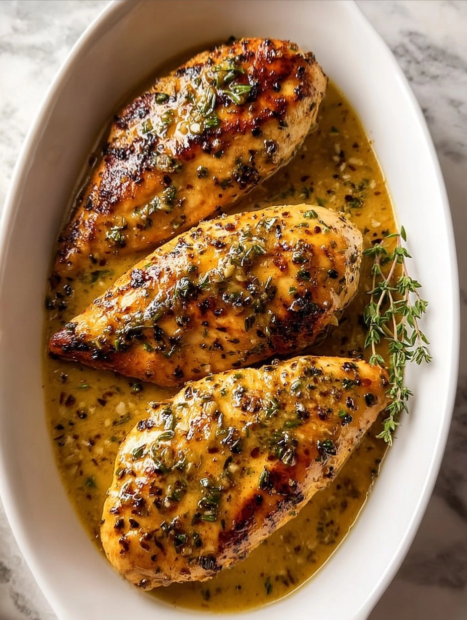 Honey Dijon Garlic Chicken Breasts | Easy Dinner idea