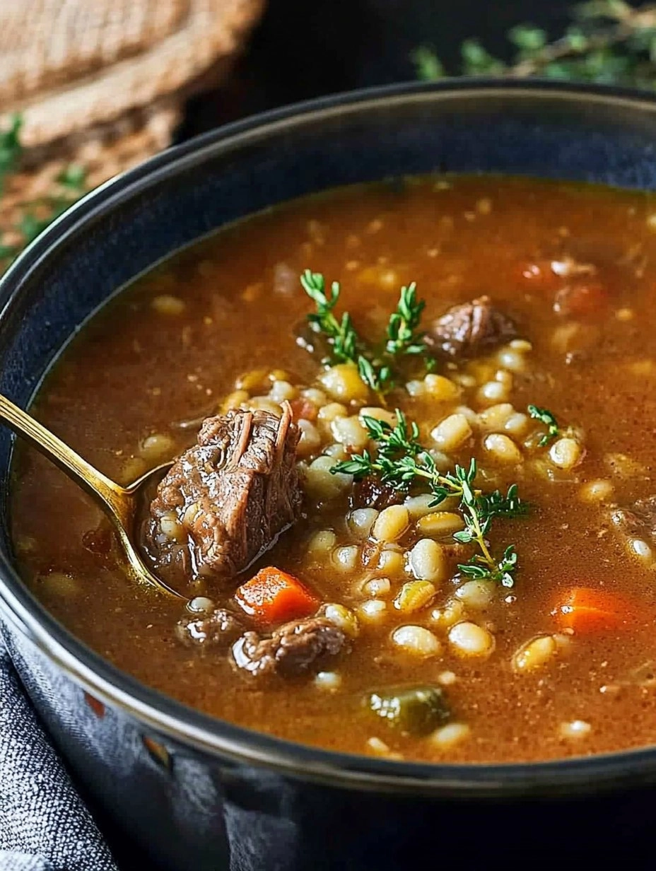 Instant Pot Beef & Barley Soup (Hearty and Freezer-Friendly)