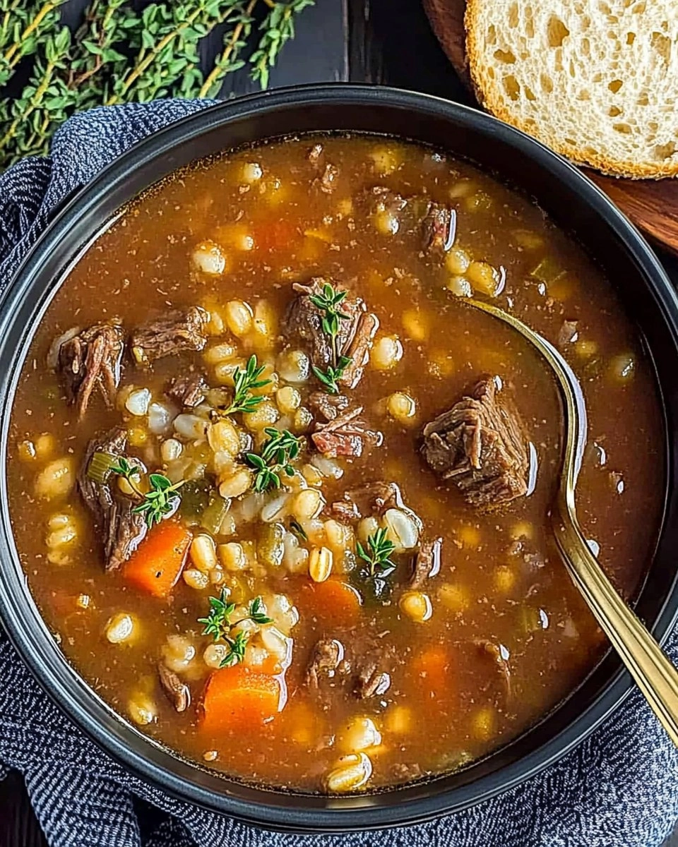Instant Pot Beef & Barley Soup (Hearty and Freezer-Friendly)
