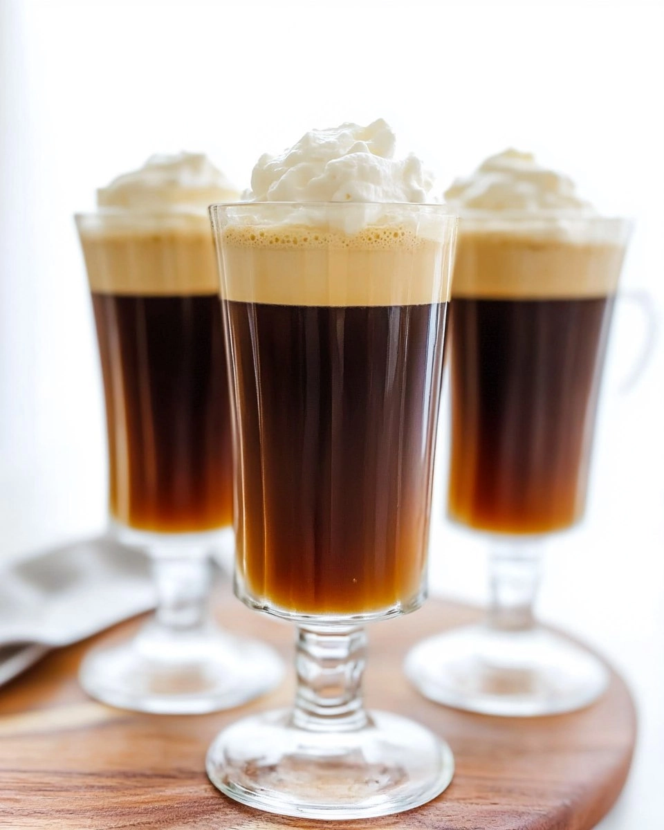 Irish Coffee with Whipped Cream (Hot or Iced Version)