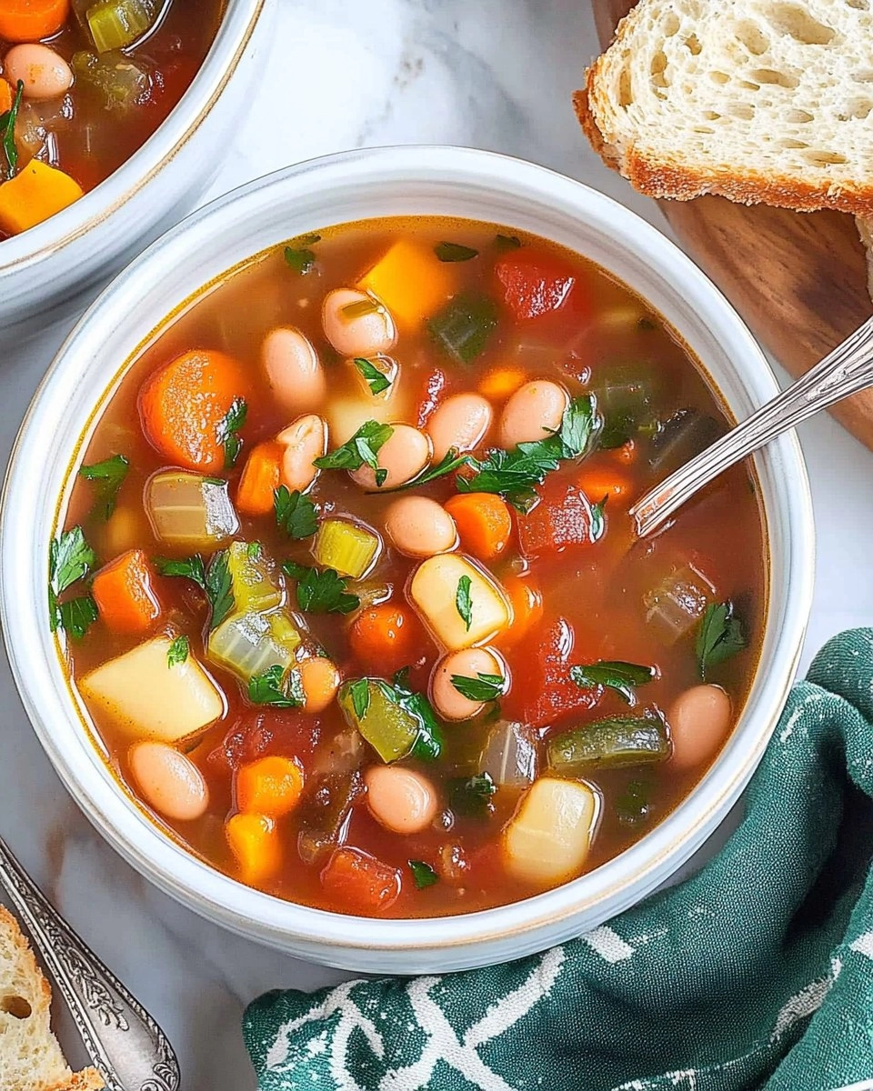 Minestrone Soup | Easy Vegetable and Bean Soup