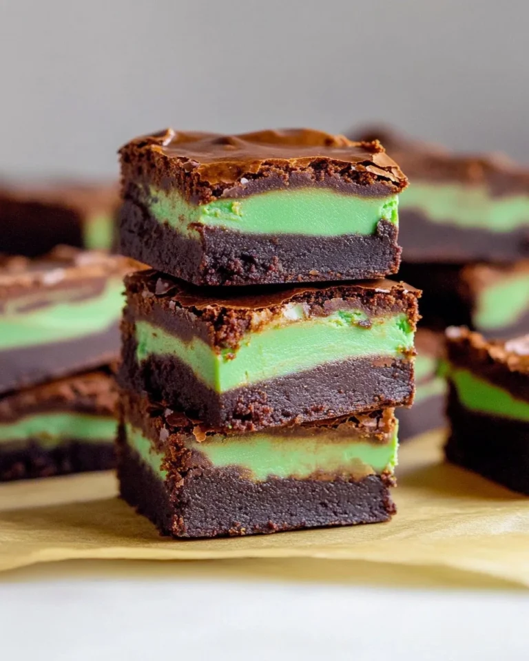 Mint-Chocolate-Brownies-Easy-St-Patricks-Day-Fudgy-Brownies-Recipe
