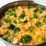 One-Pan-Cheesy-Chicken-Broccoli-and-Rice-Recipe