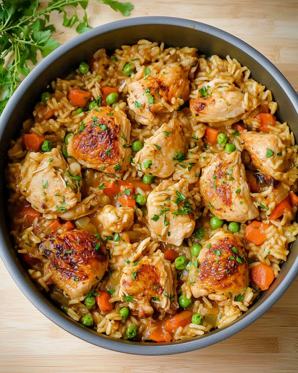 One Pot Chicken and Rice | Creamy Comfort Meal