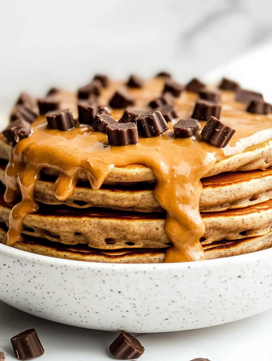 Peanut Butter Cup Protein Pancake Bowl