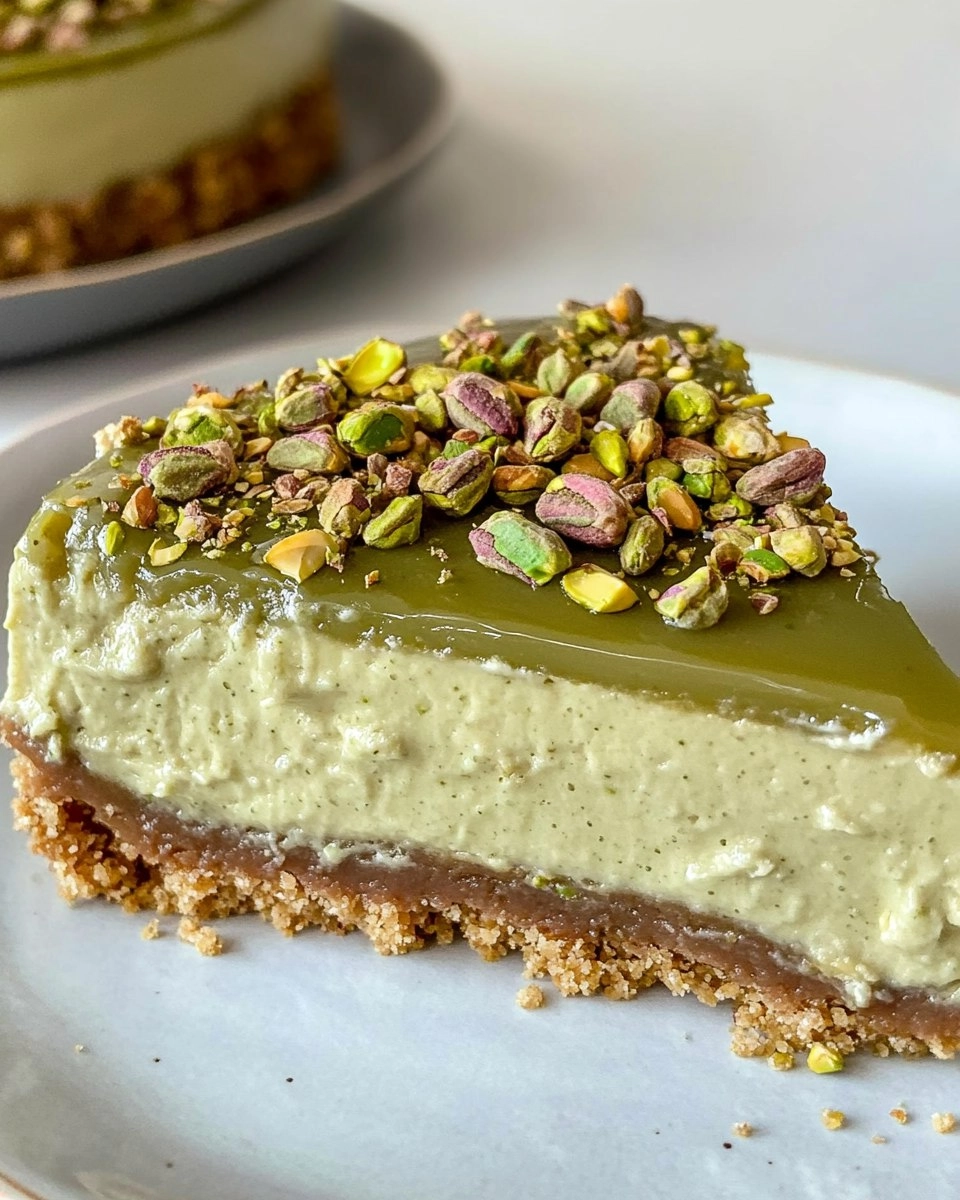Pistachio Cheesecake | Easy No-Bake Green Dessert