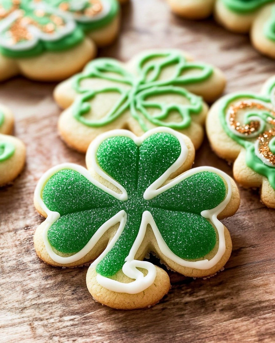 Shamrock Sugar Cookies | Decorated St Patrick's Day Cookies