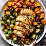 Sheet-Pan-Maple-Dijon-Chicken-with-Brussels-Sprouts-Sweet-Potatoes-Recipe
