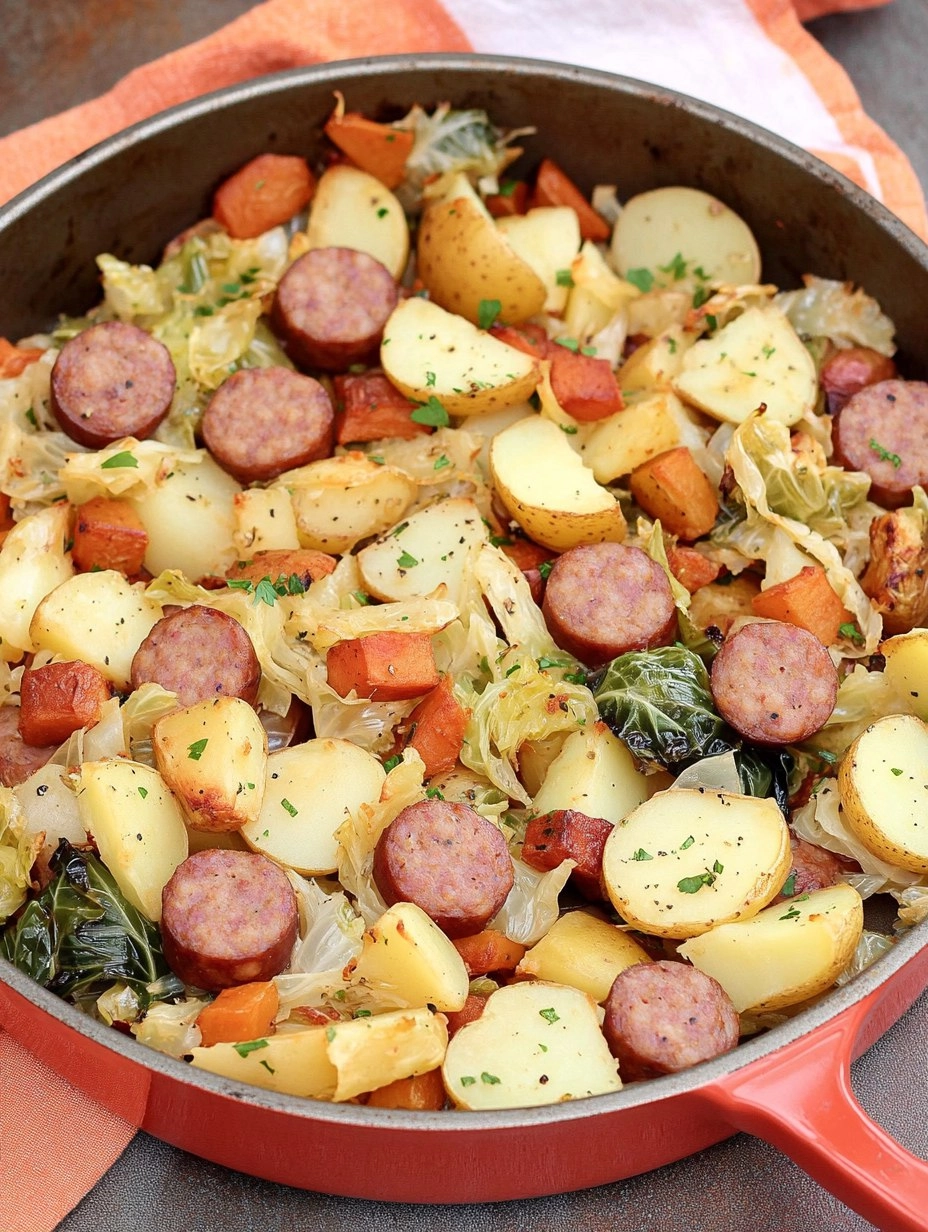 Sheet-Pan Sausage, Cabbage & Potatoes (Easy Weeknight Dinner)