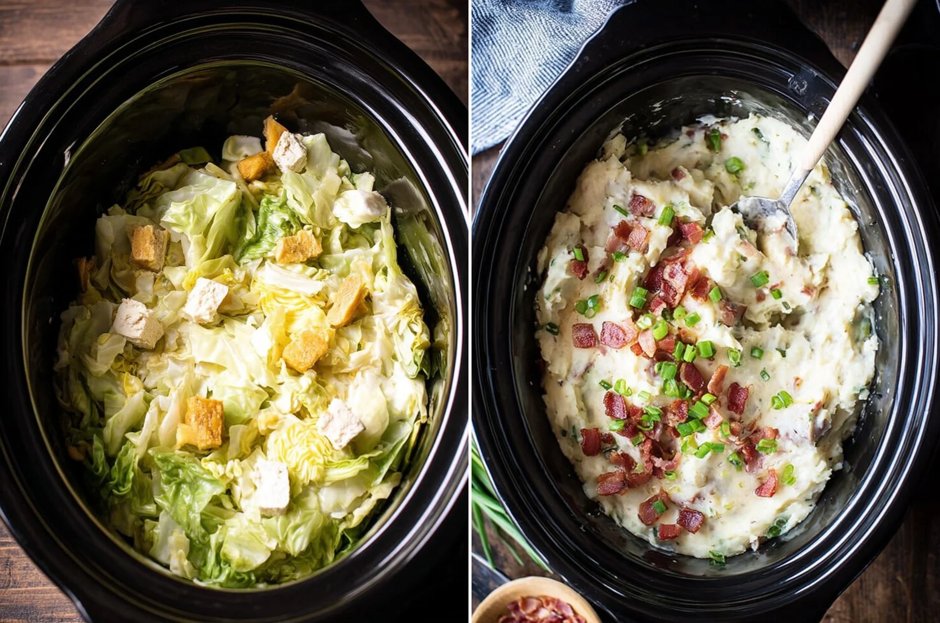 Slow Cooker Colcannon Potatoes | Easy Crockpot Dinner 