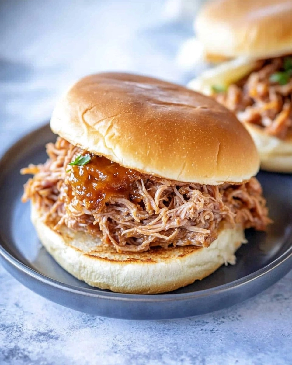 Slow Cooker Pulled Pork | Tender Shredded Pork Sandwiches