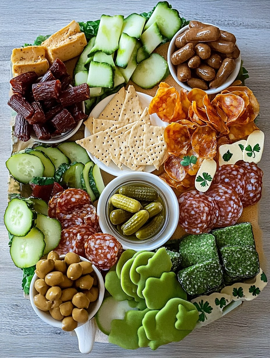 St Patrick's Day Charcuterie Board | Easy Snack Platter