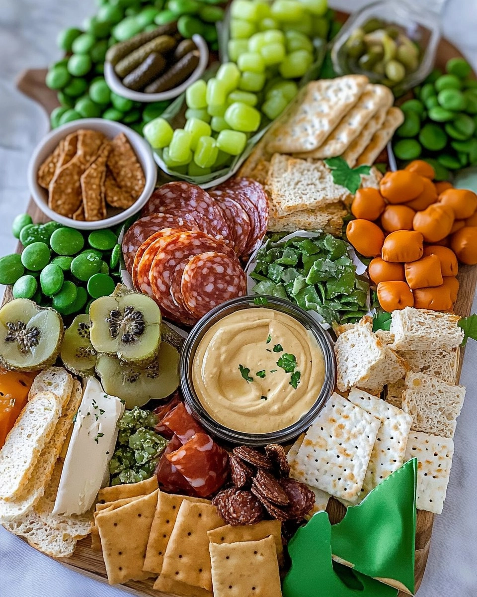 St Patrick's Day Charcuterie Board | Easy Snack Platter