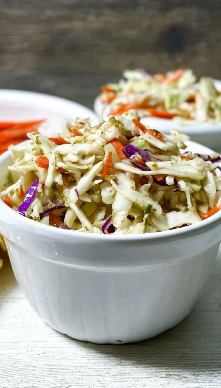 Tangy Vinegar Coleslaw (No Mayo, Summer-Ready)