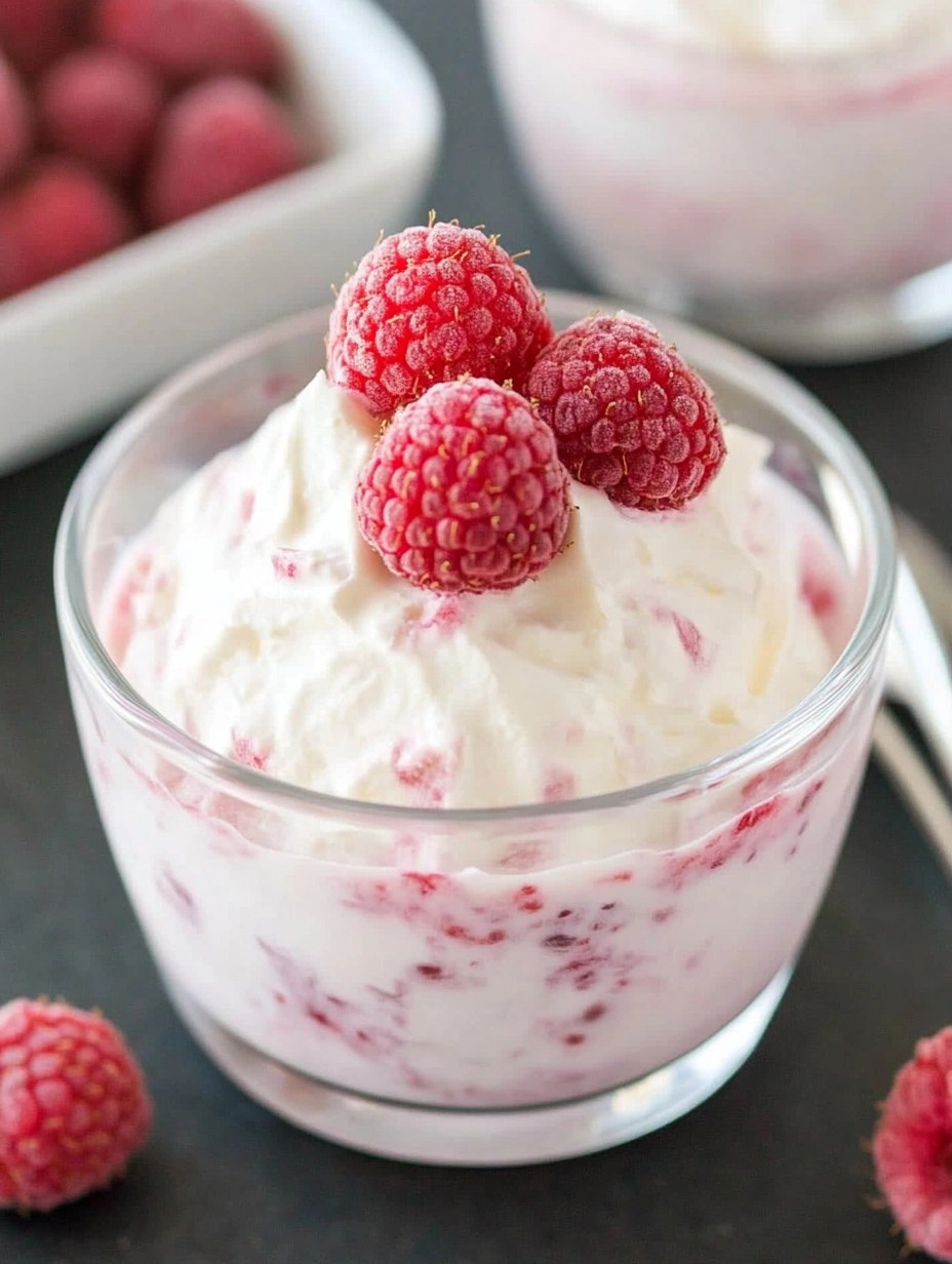White Chocolate Raspberry Mousse