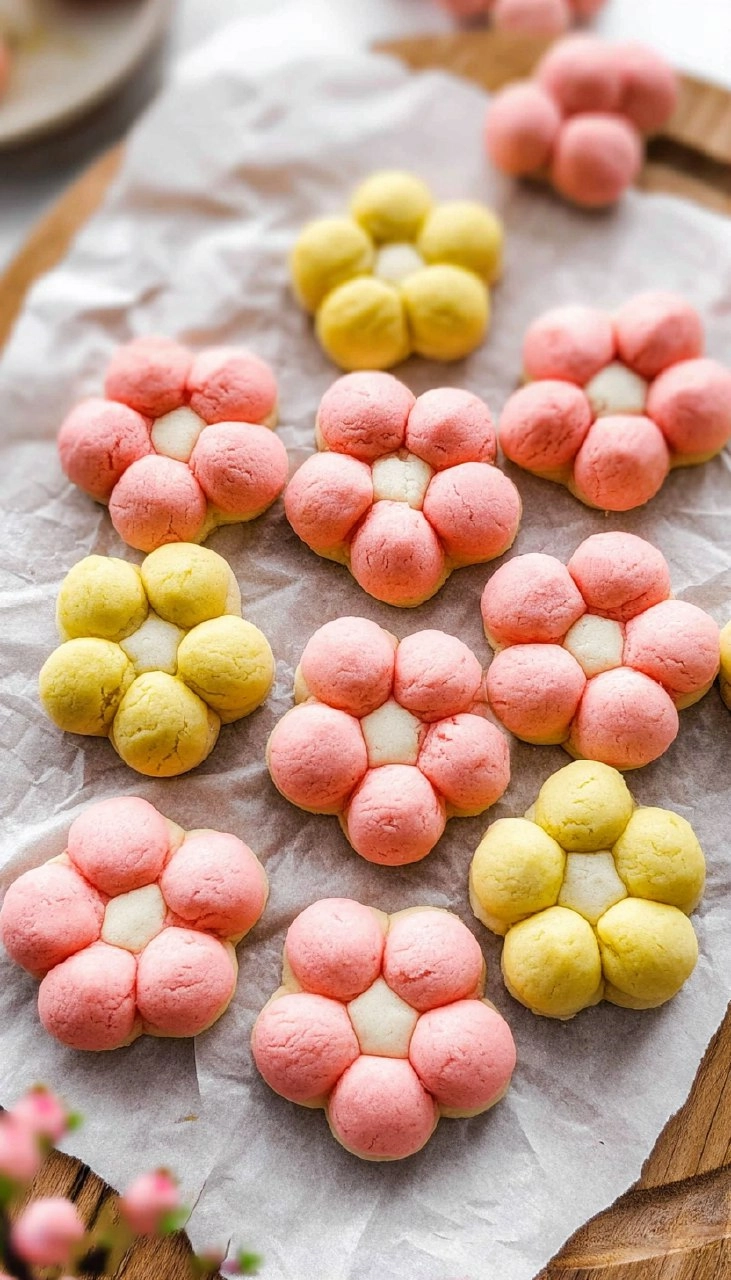 3-Ingredient Flower Shortbread Cookies | Buttery Mother's Day Gift Cookies
