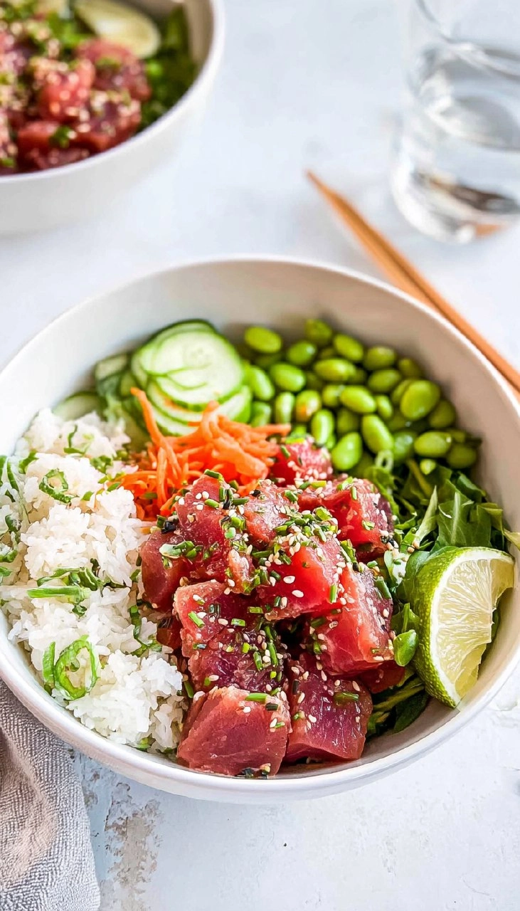Ahi Tuna Poke Bowls