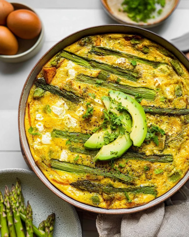 Asparagus-Frittata-with-Goat-Cheese-Sweet-Potatoes-Recipe