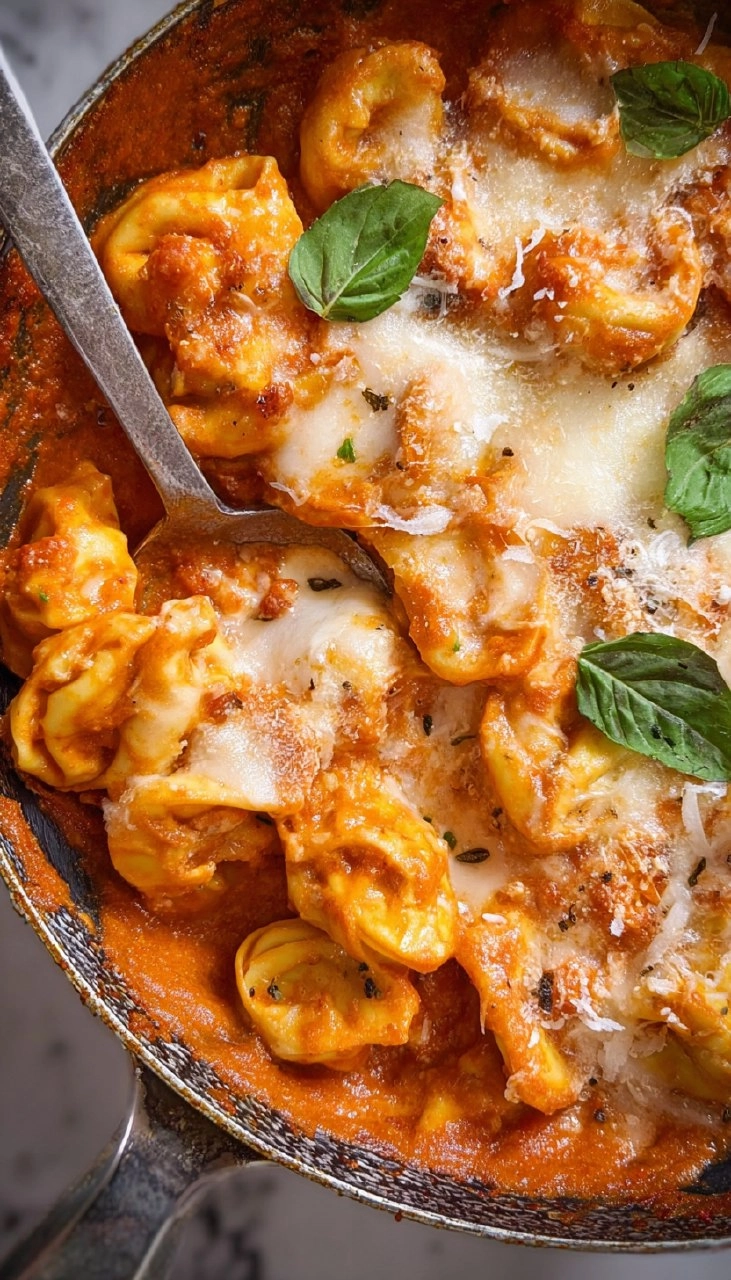 Baked Cheese Tortellini in Vodka Sauce. 60 Baked Cheese Tortellini in Vodka Sauce.