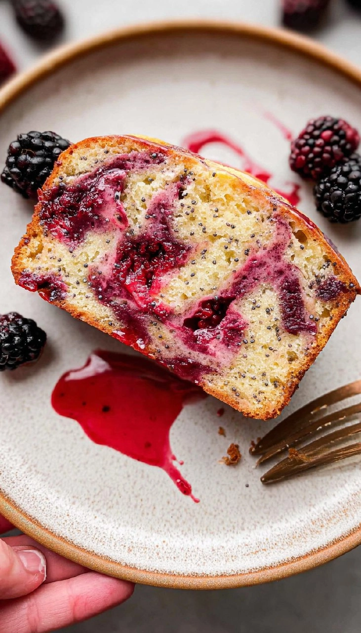 Blackberry Lemon Poppy Seed Loaf
