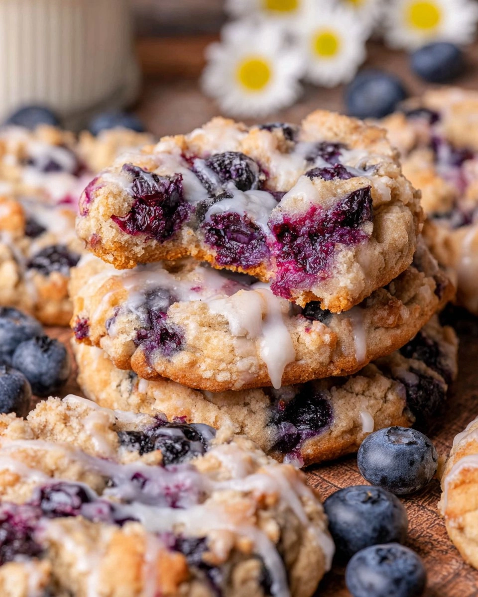 Blueberry Coffee Cake Cookies