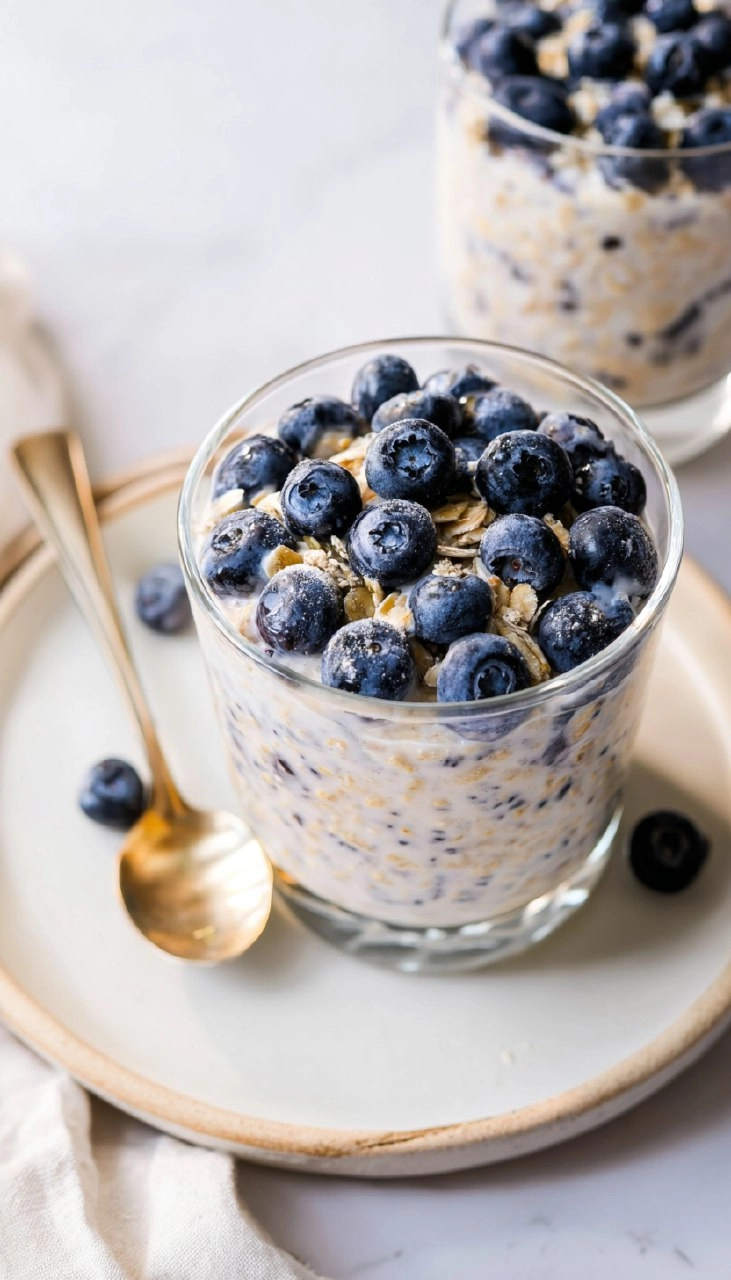 Blueberry Overnight Oats (5-Ingredient, Meal-Prep) 72 Blueberry Overnight Oats (5-Ingredient, Meal-Prep)