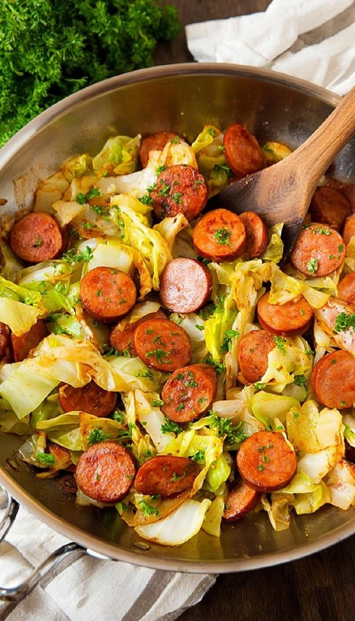 Cabbage and Sausage Skillet