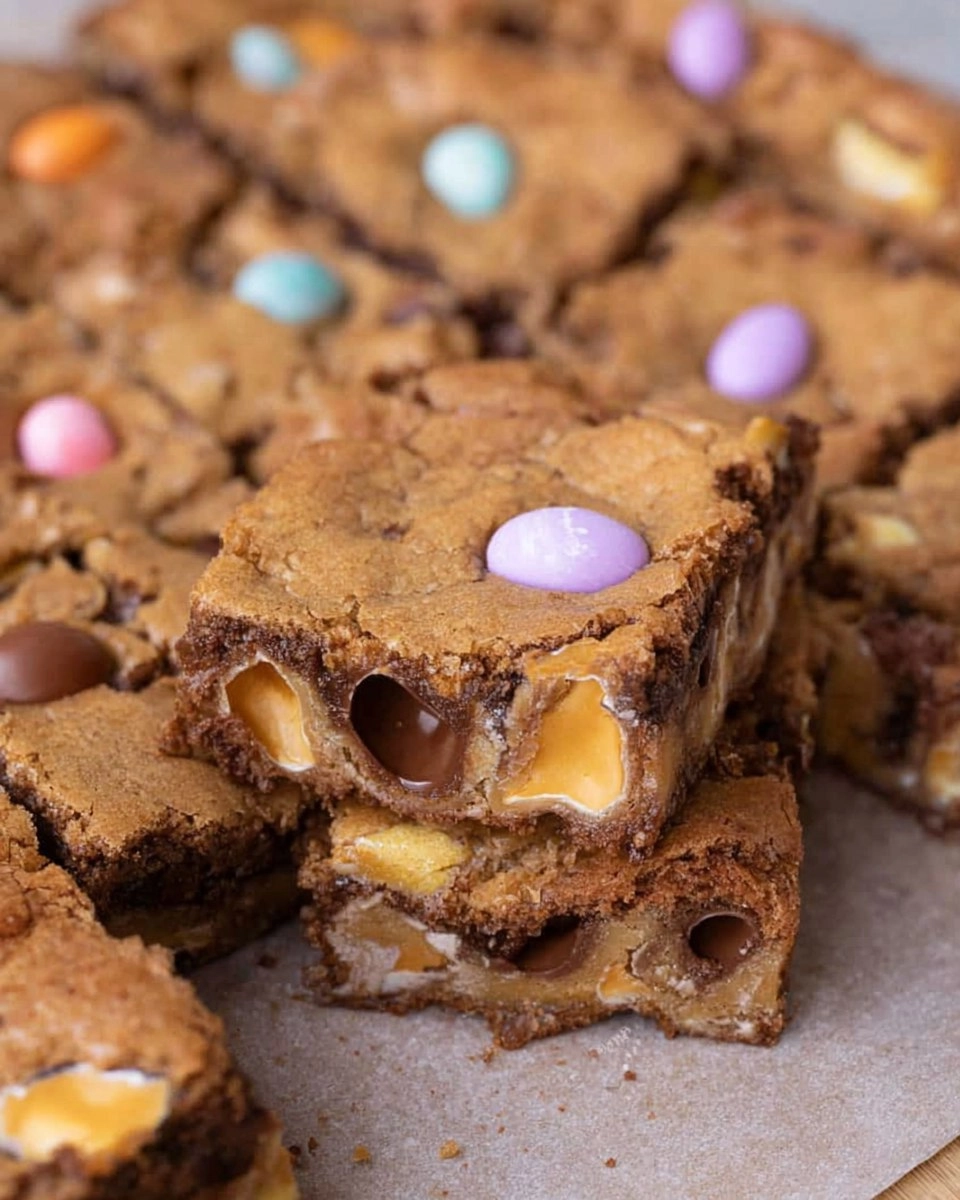 Cadbury Egg Cookie Bars
