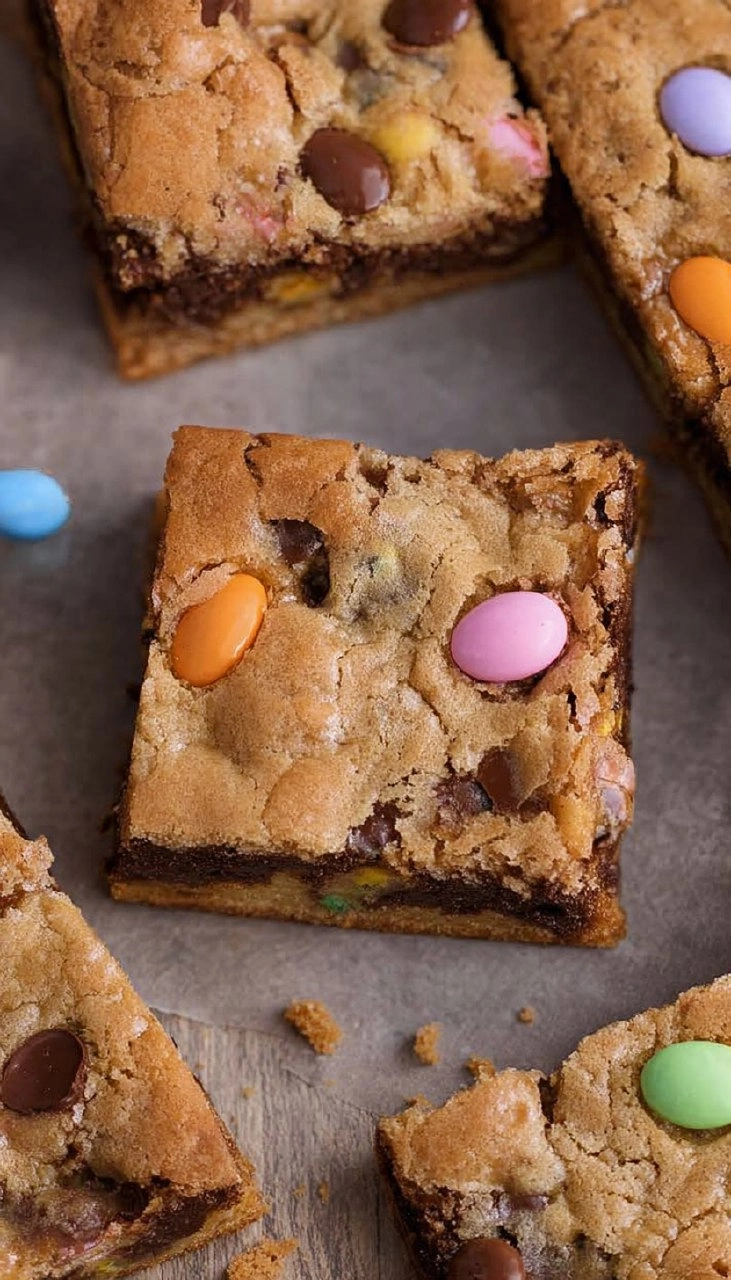 Cadbury Egg Cookie Bars