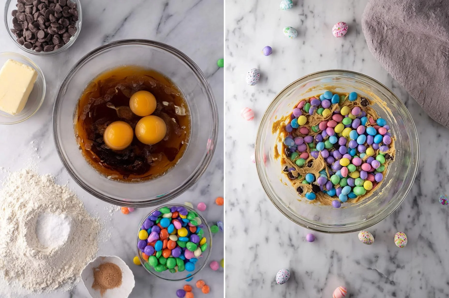 Cadbury Egg Cookie Bars