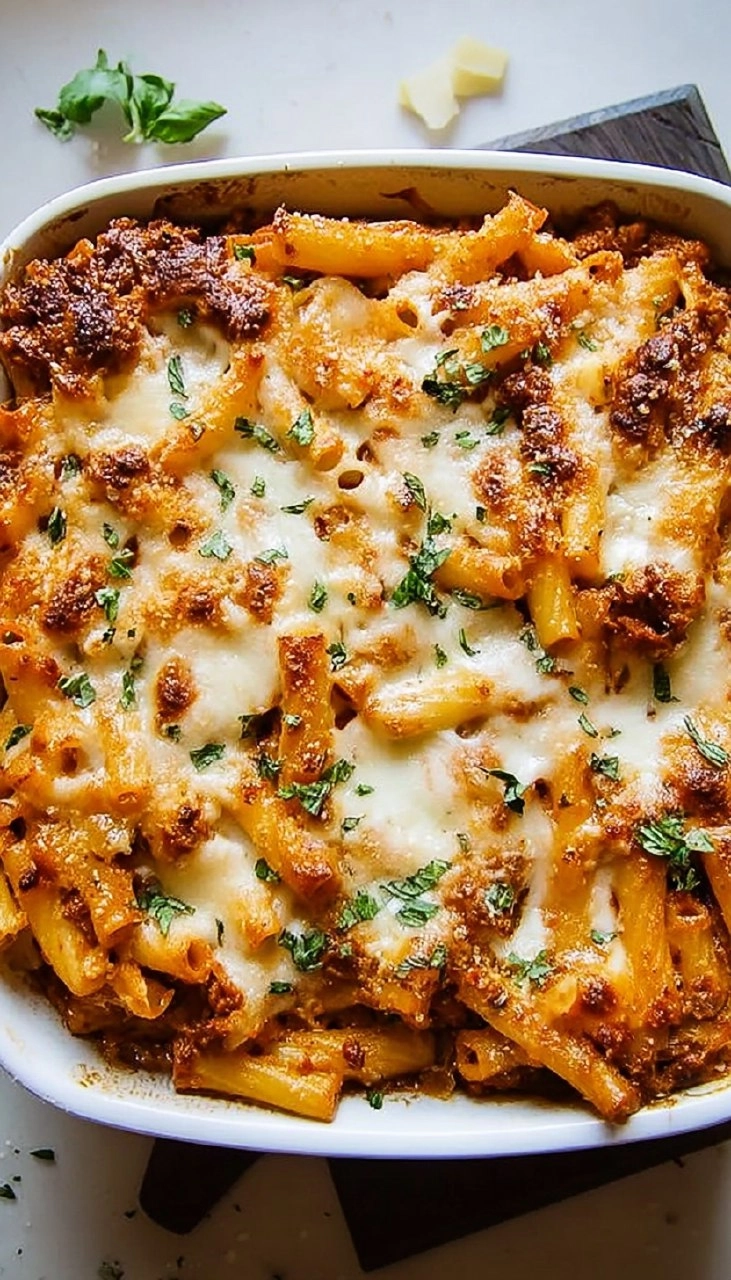 Cheesy Baked Ziti | Easy Weeknight Pasta Bake with Ricotta & Mozzarella
