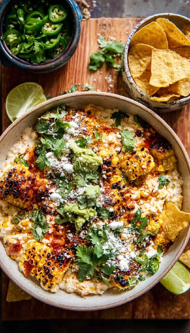 Cinco de Mayo Street Corn Dip & Guacamole Board 120 Cinco de Mayo Street Corn Dip & Guacamole Board