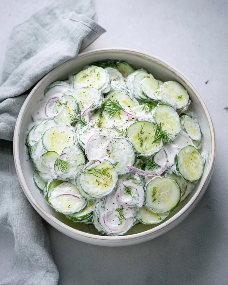 Creamy-Cucumber-Salad-with-Sour-Cream-Dill-Recipe